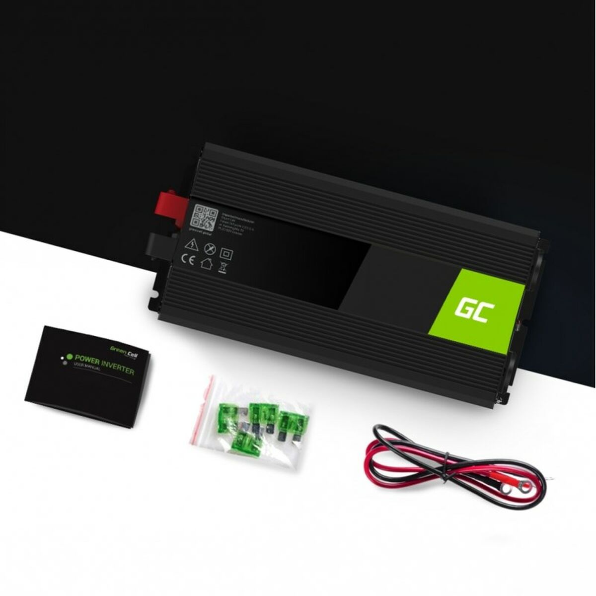 Srovės adapteris Green Cell INV22 1500 W 230 V 1 Dalys